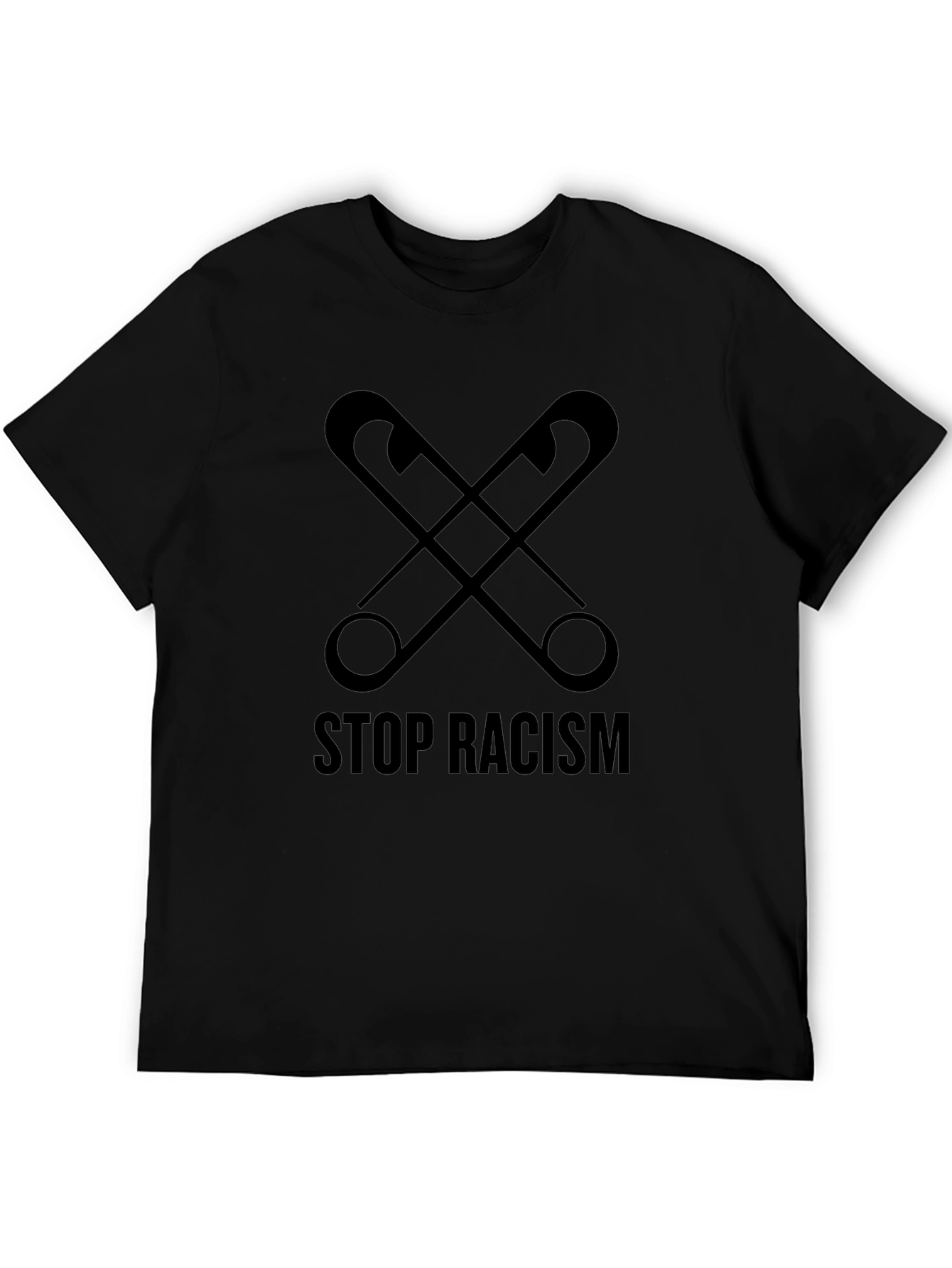 Stop Racism Safety Pin Graphic Tee - Unisex