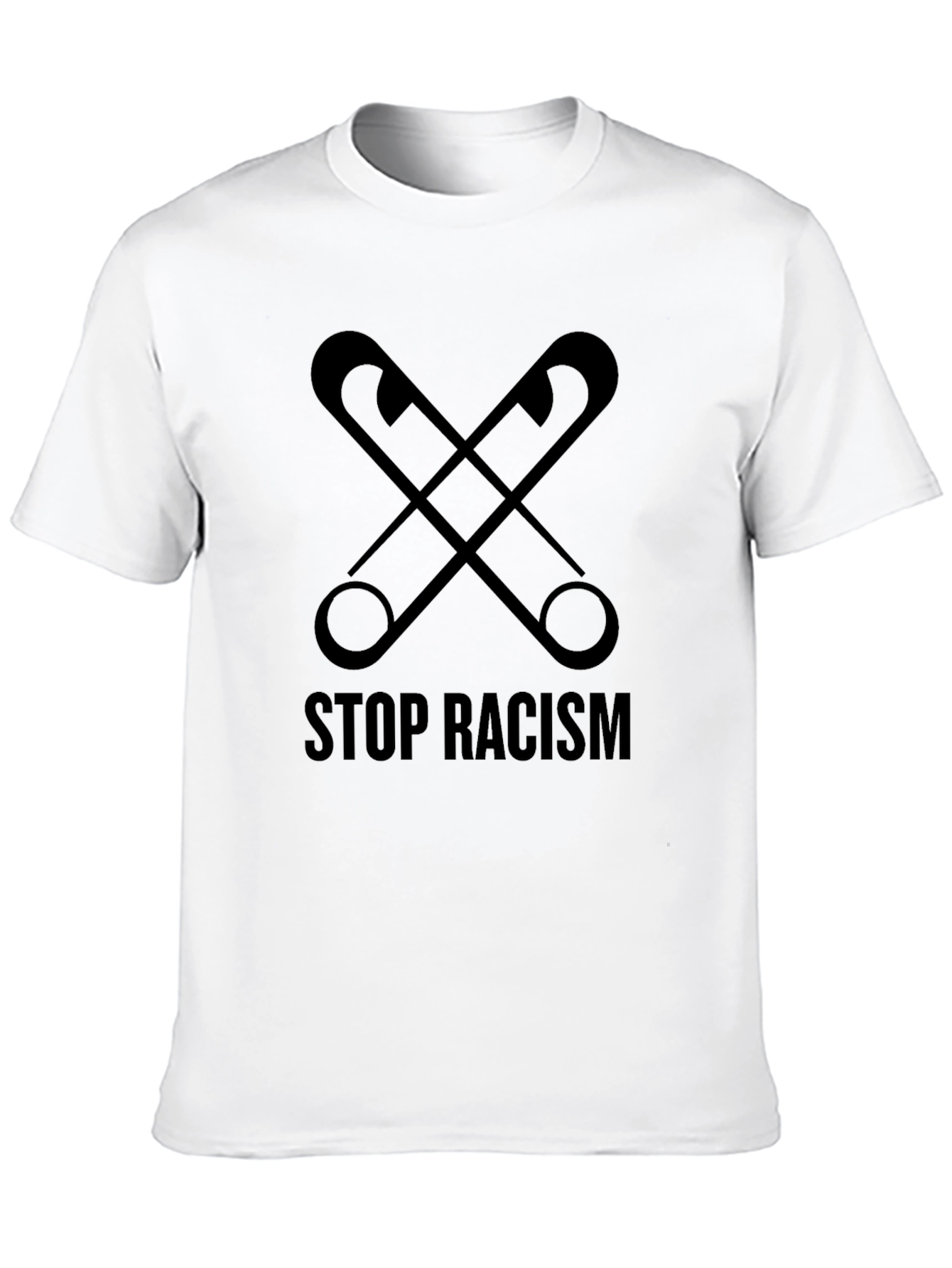 Stop Racism Safety Pin Graphic Tee - Unisex