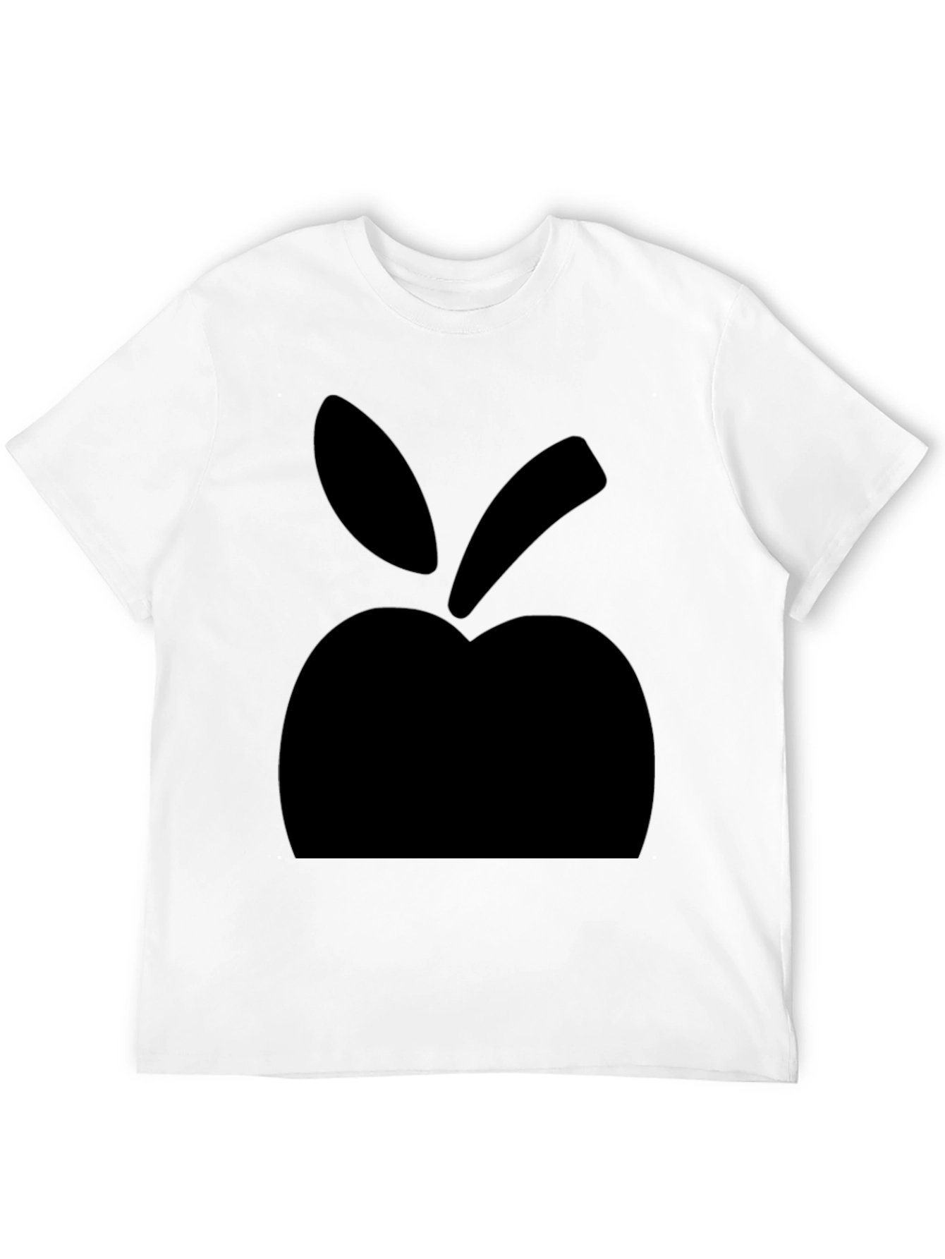 Bold Apple Graphic Black T-Shirt
