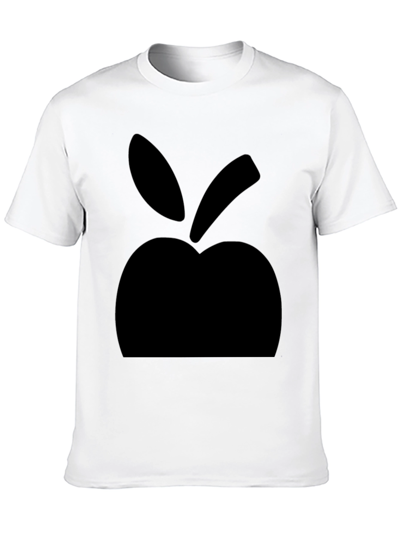 Bold Apple Graphic Black T-Shirt