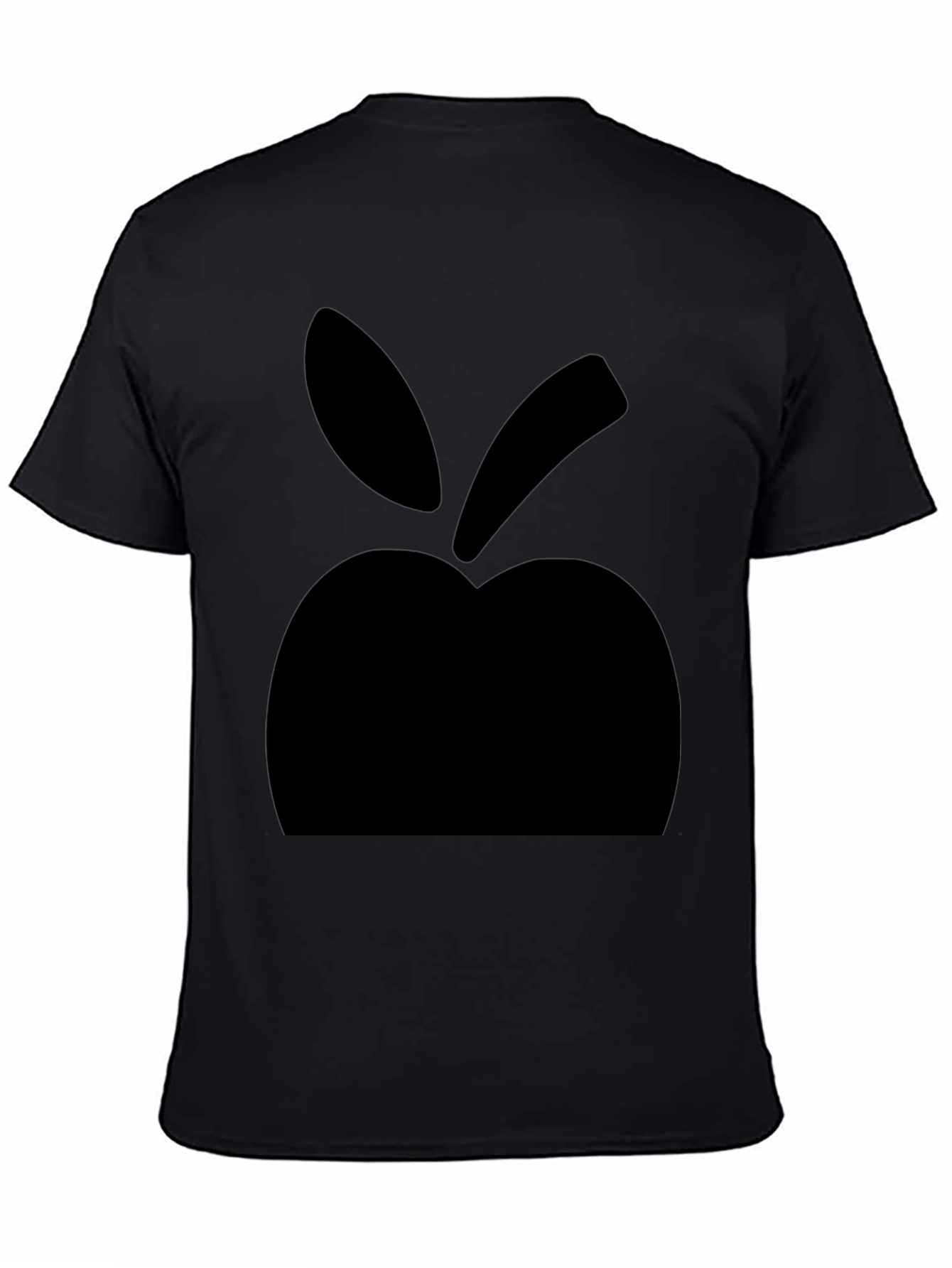 Bold Apple Graphic Black T-Shirt