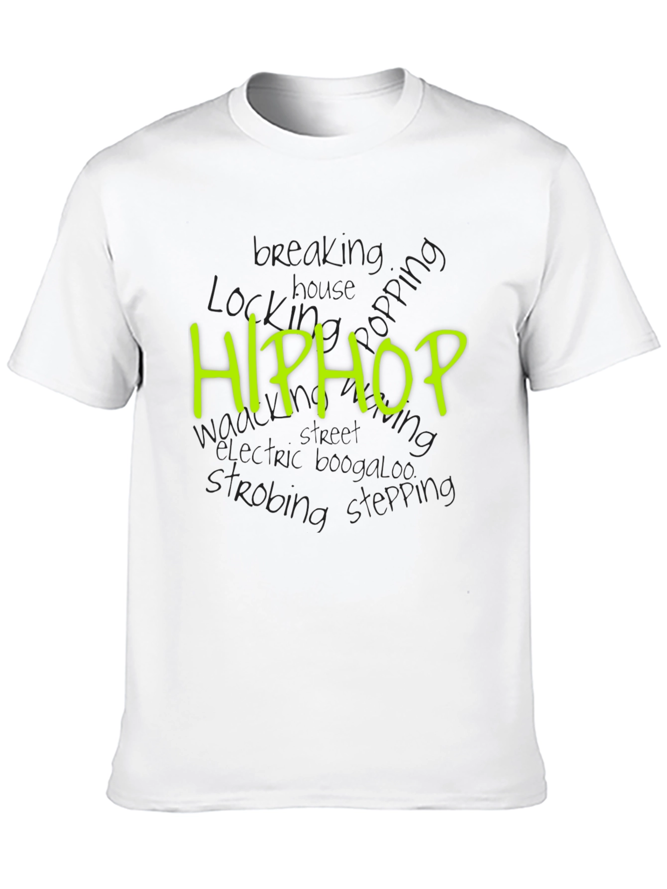Hip Hop Style Black Tee
