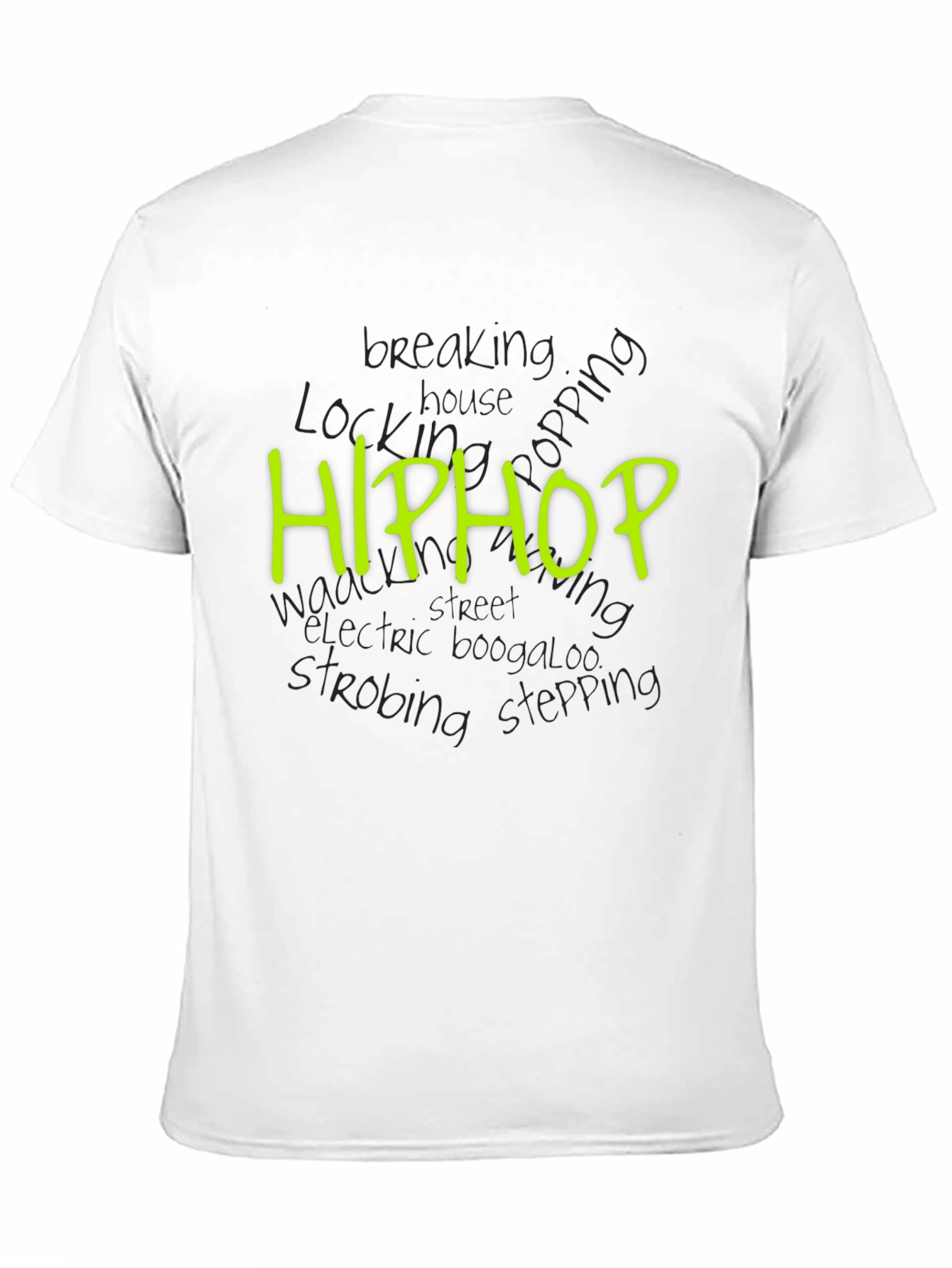 Hip Hop Style Black Tee