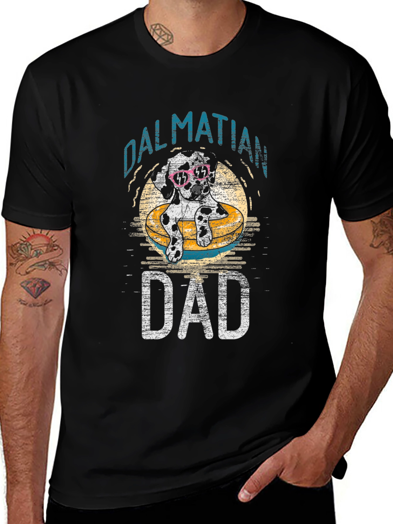 Dalmatian Dad T-Shirt - Summer Vibes