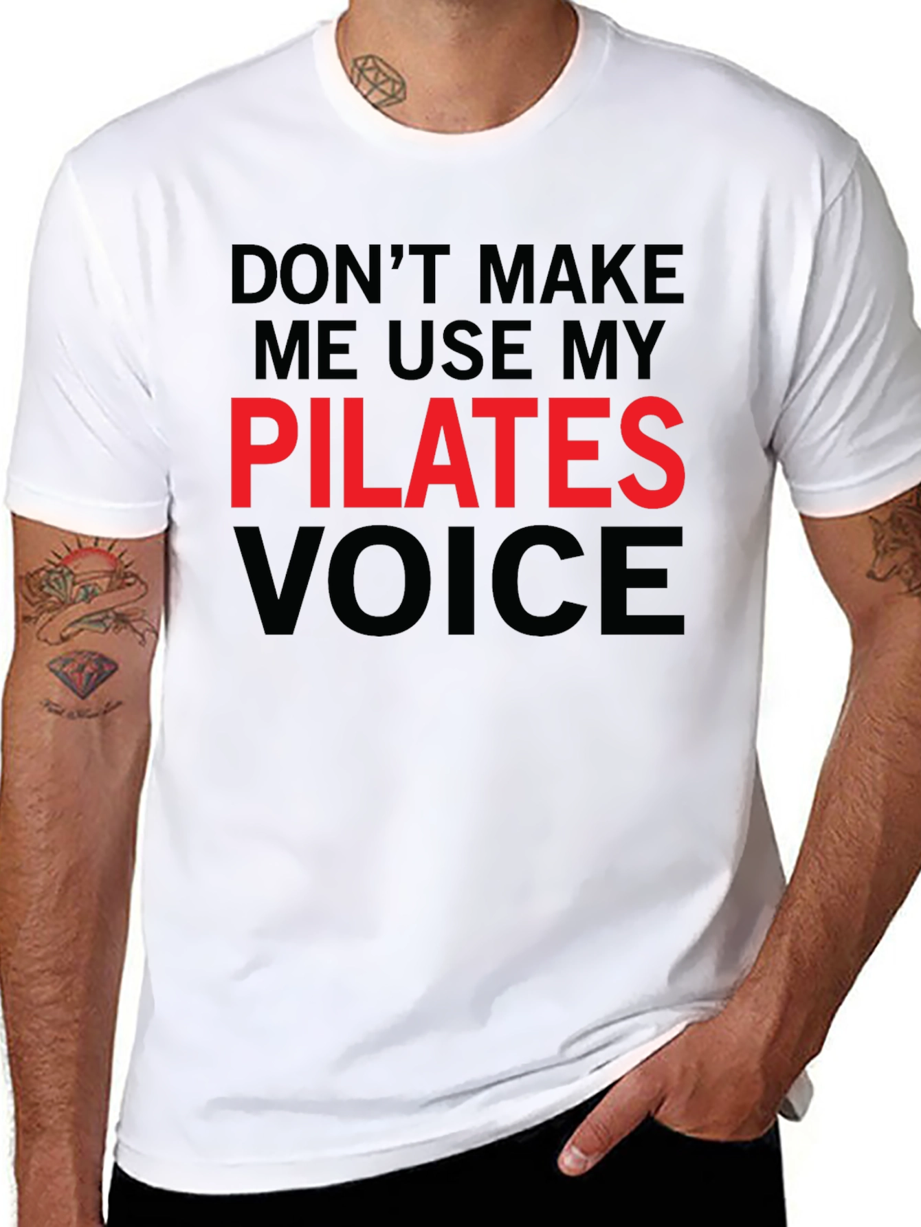 Pilates Voice T-Shirt - Funny Workout Tee