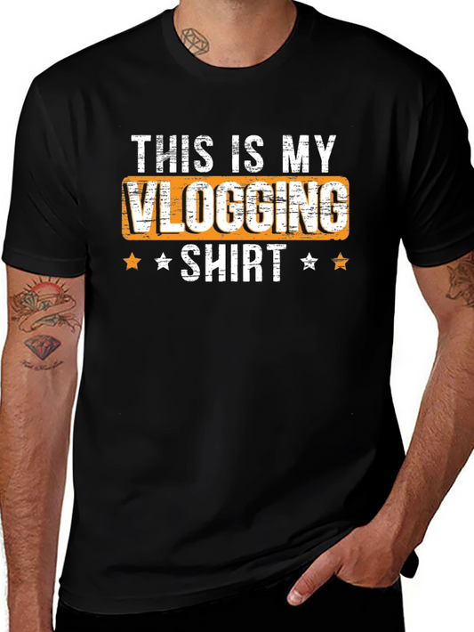 This Is My Vlogging Shirt - Black