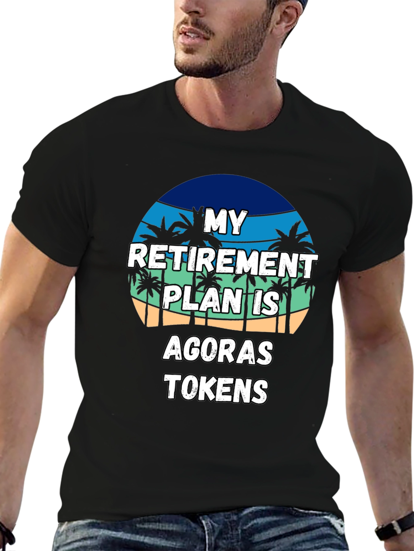 My Retirement Plan Agoras Tokens Black T-Shirt