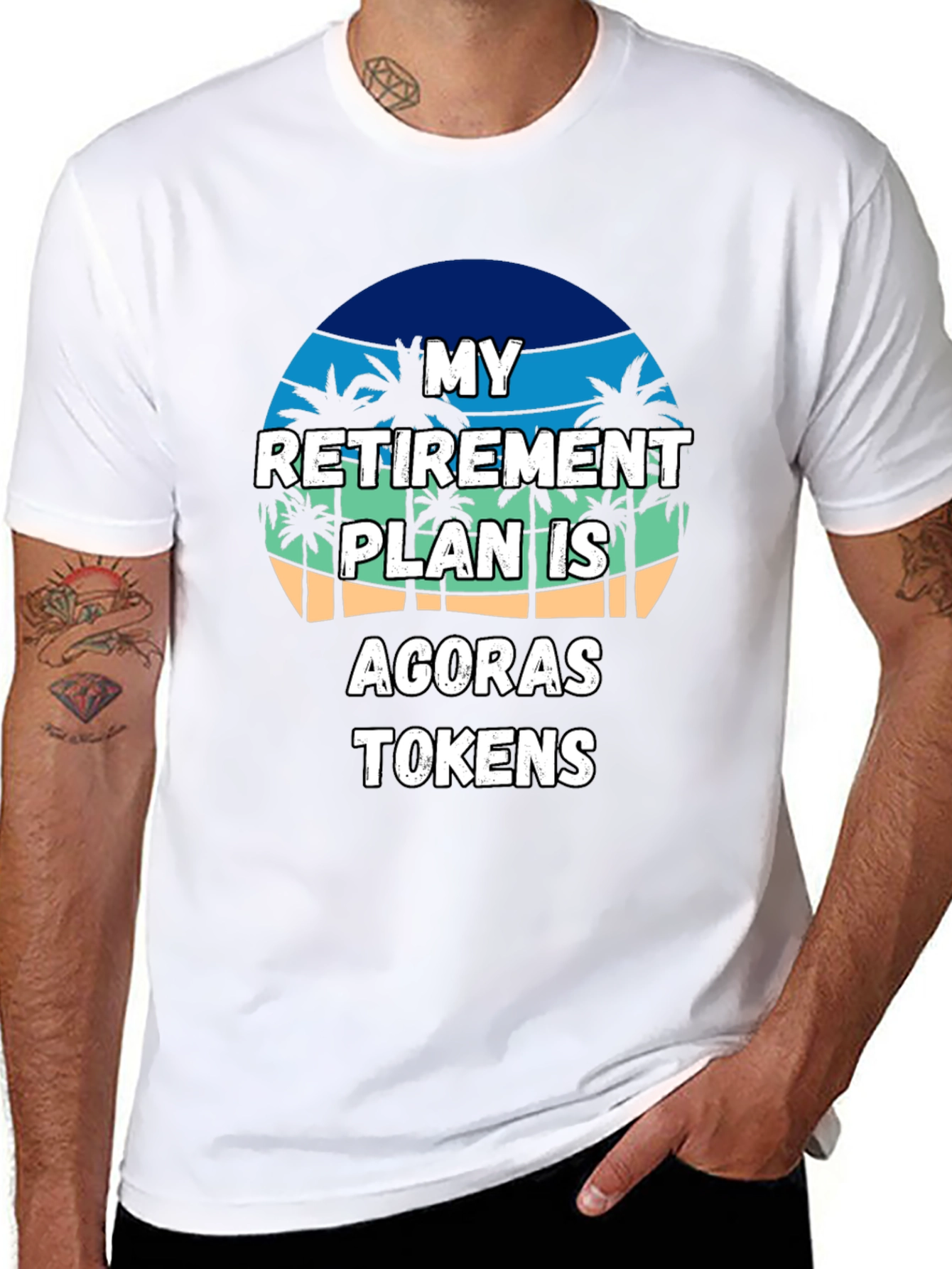 My Retirement Plan Agoras Tokens Black T-Shirt