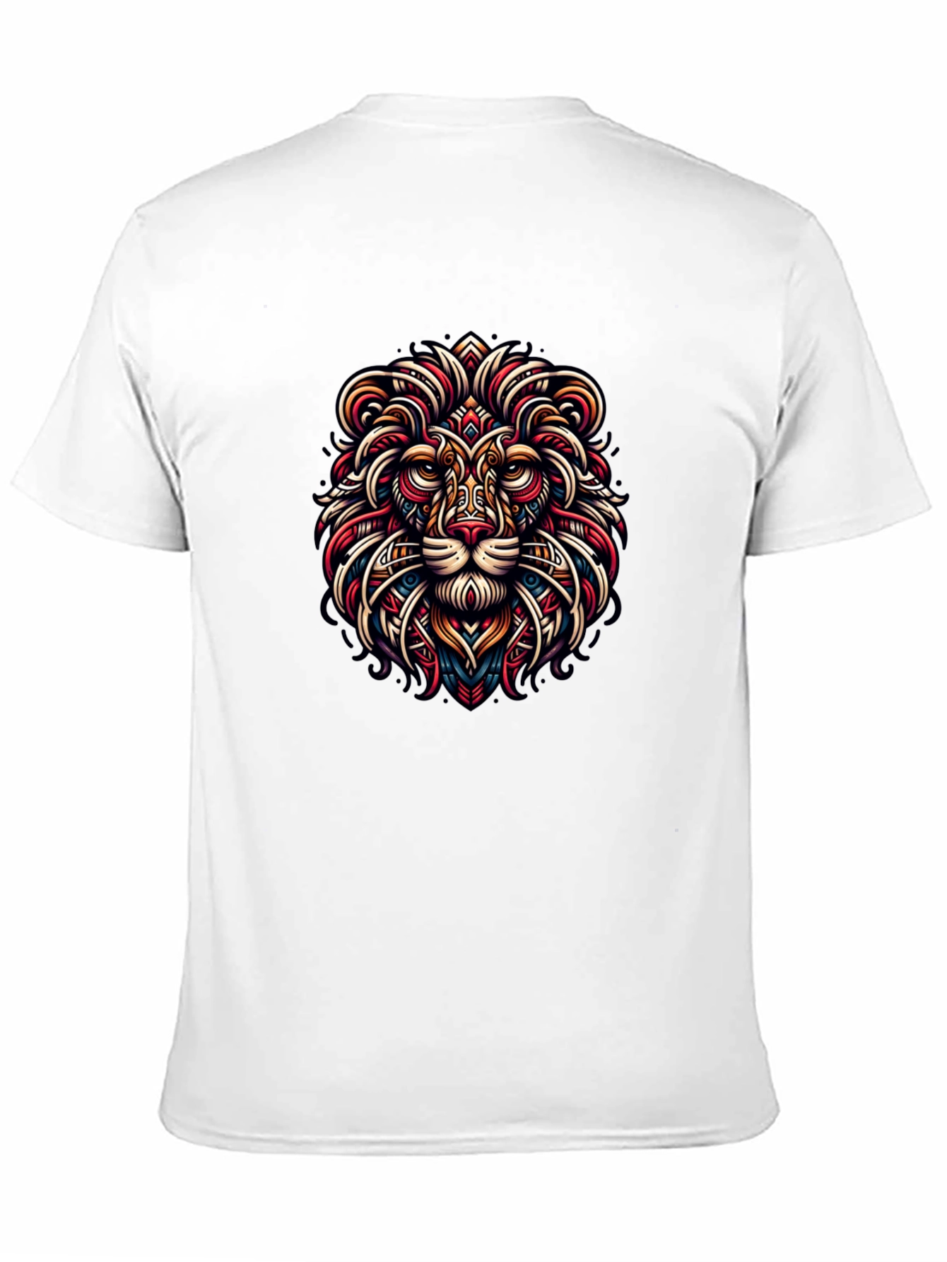 Lion Art Graphic Black Tee