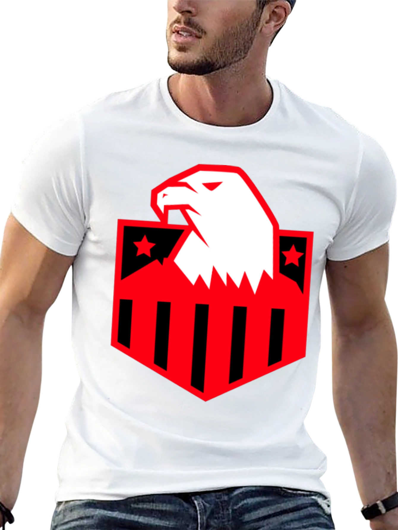 American Eagle Shield Graphic T-Shirt - Black