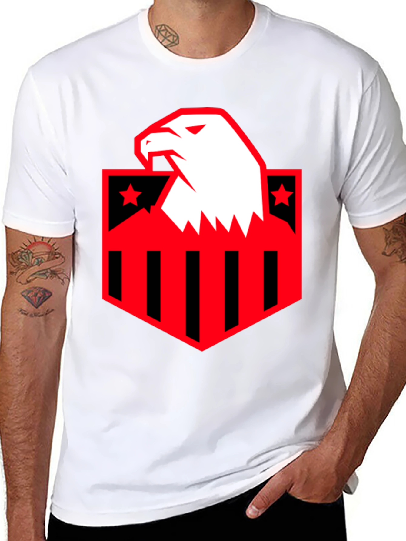 American Eagle Shield Graphic T-Shirt - Black