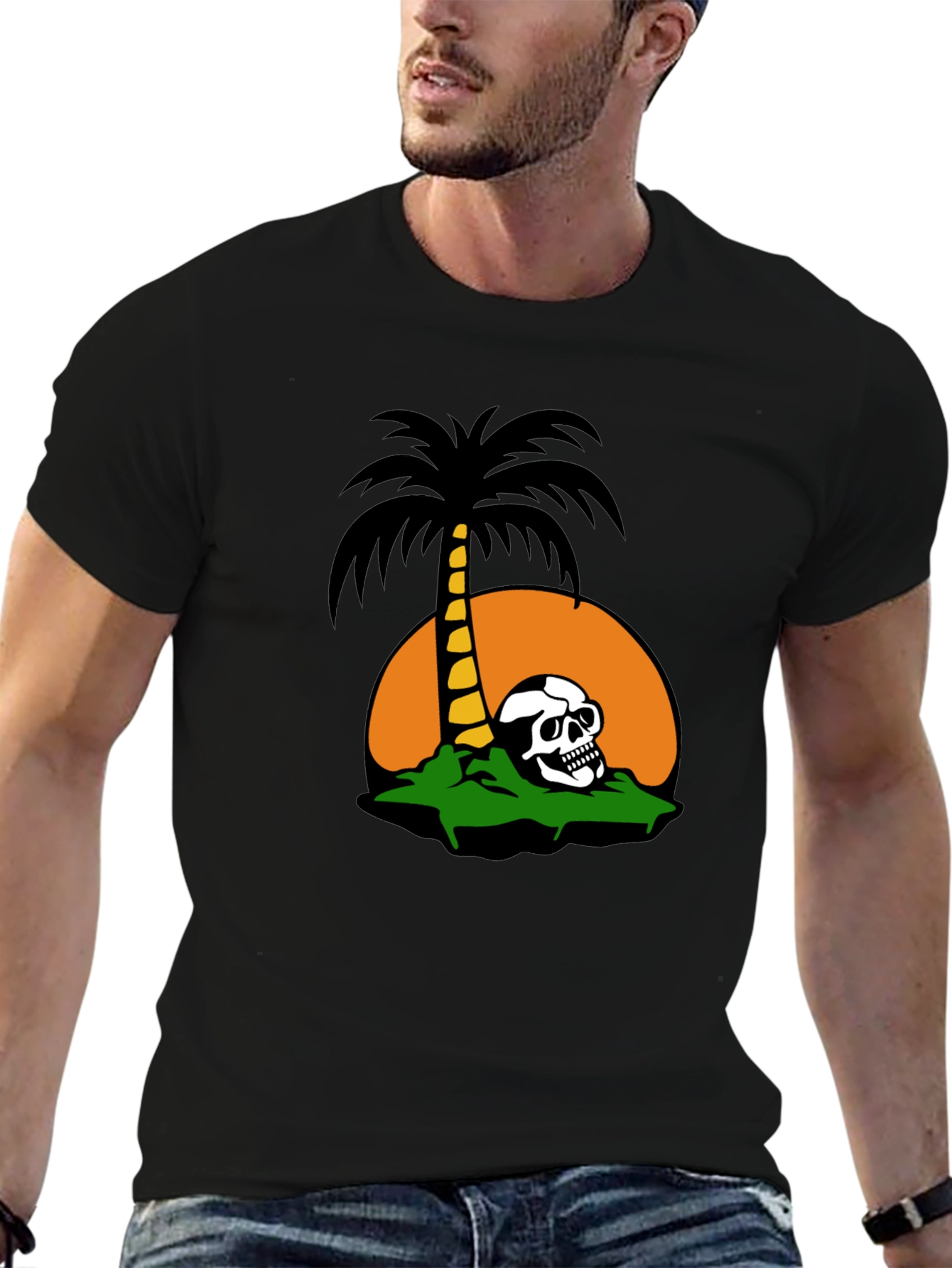 Skull Island Graphic T-Shirt - Black Tee