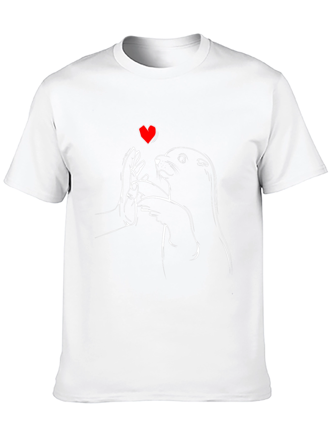 Otter Love Graphic Tee - Black