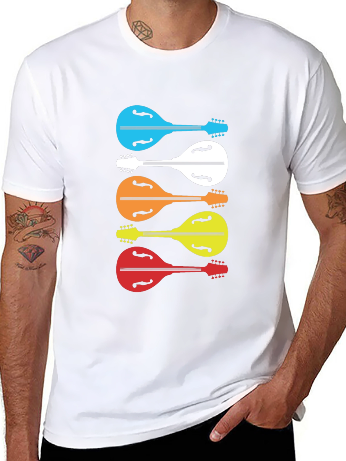 Colorful Mandolin Music T-Shirt
