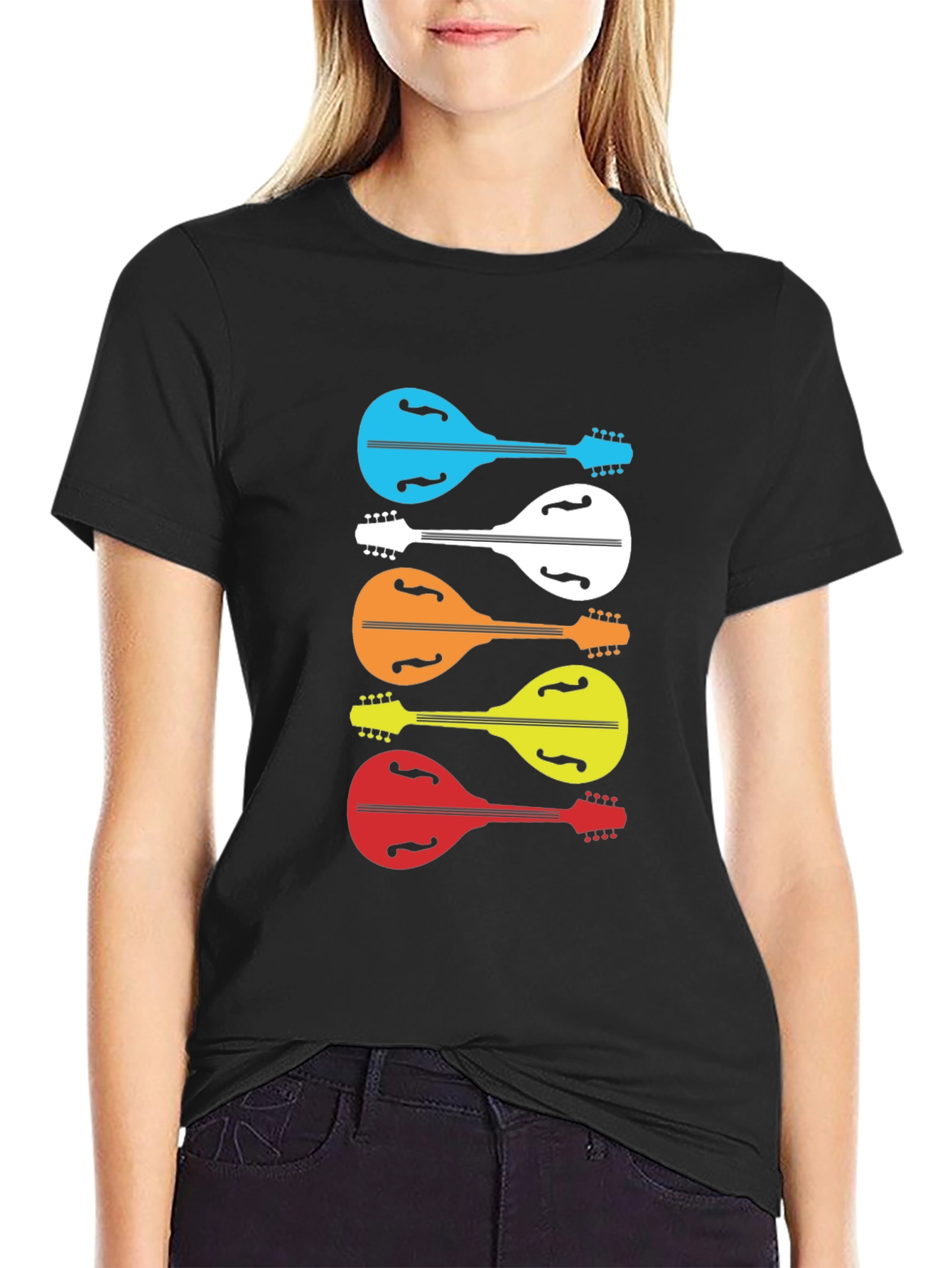 Colorful Mandolin Music T-Shirt
