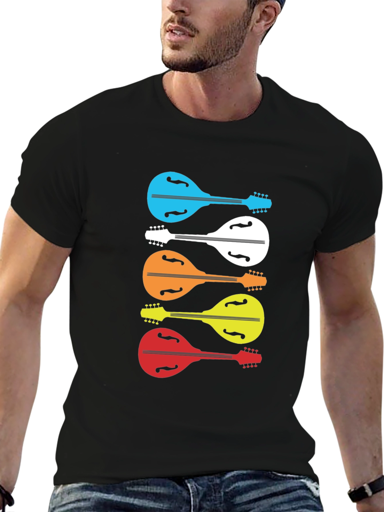 Colorful Mandolin Music T-Shirt