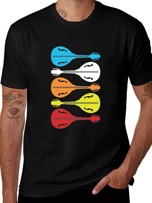 Colorful Mandolin Music T-Shirt