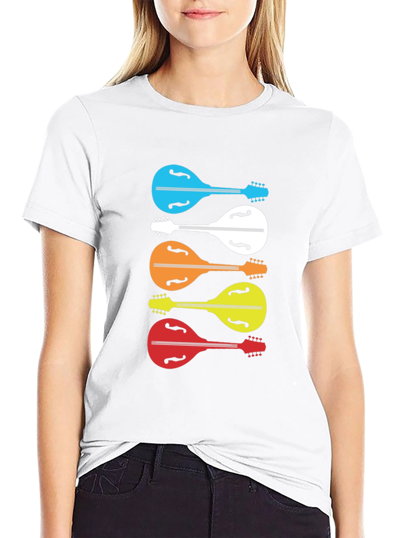 Colorful Mandolin Music T-Shirt
