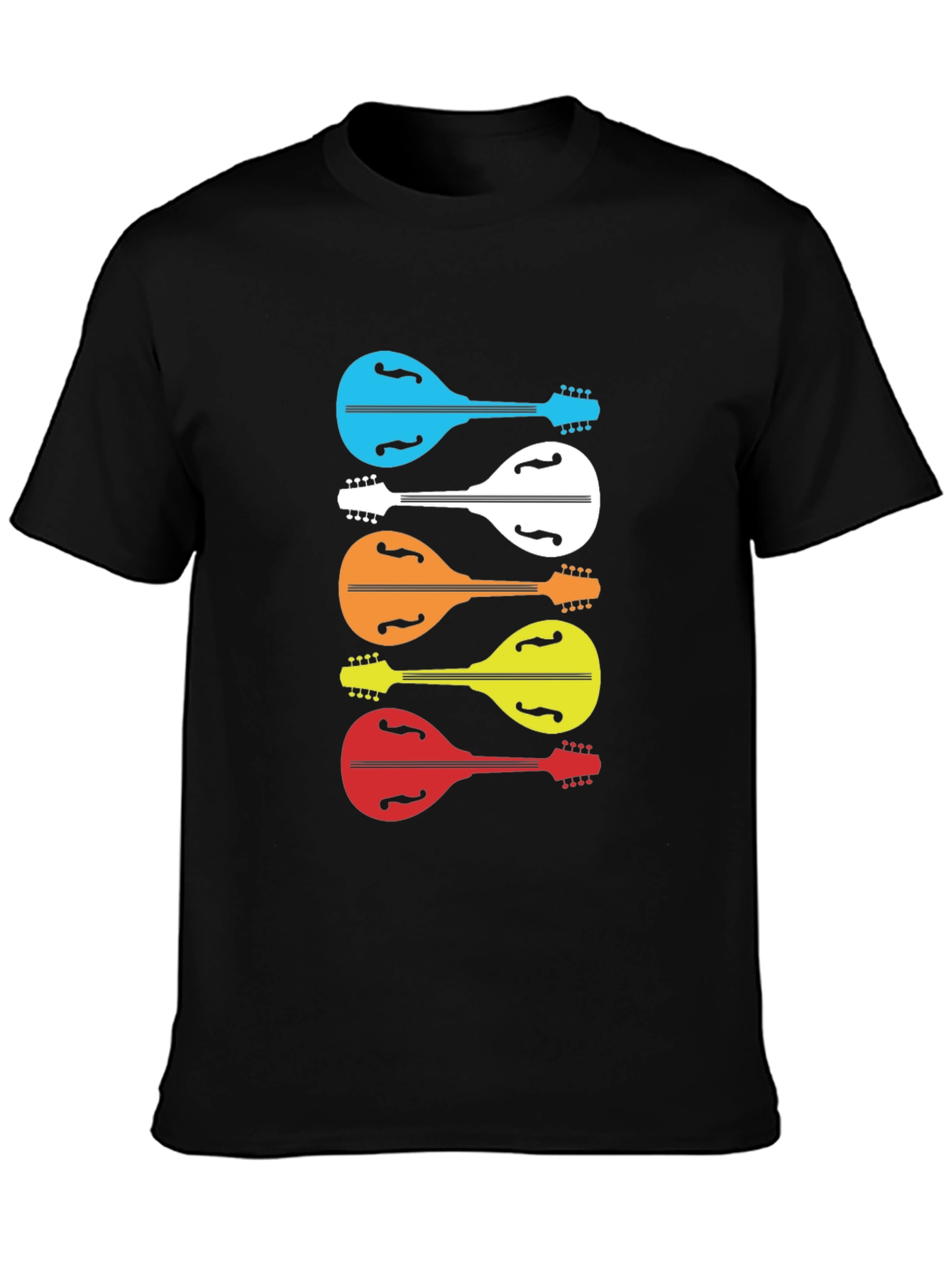 Colorful Mandolin Music T-Shirt