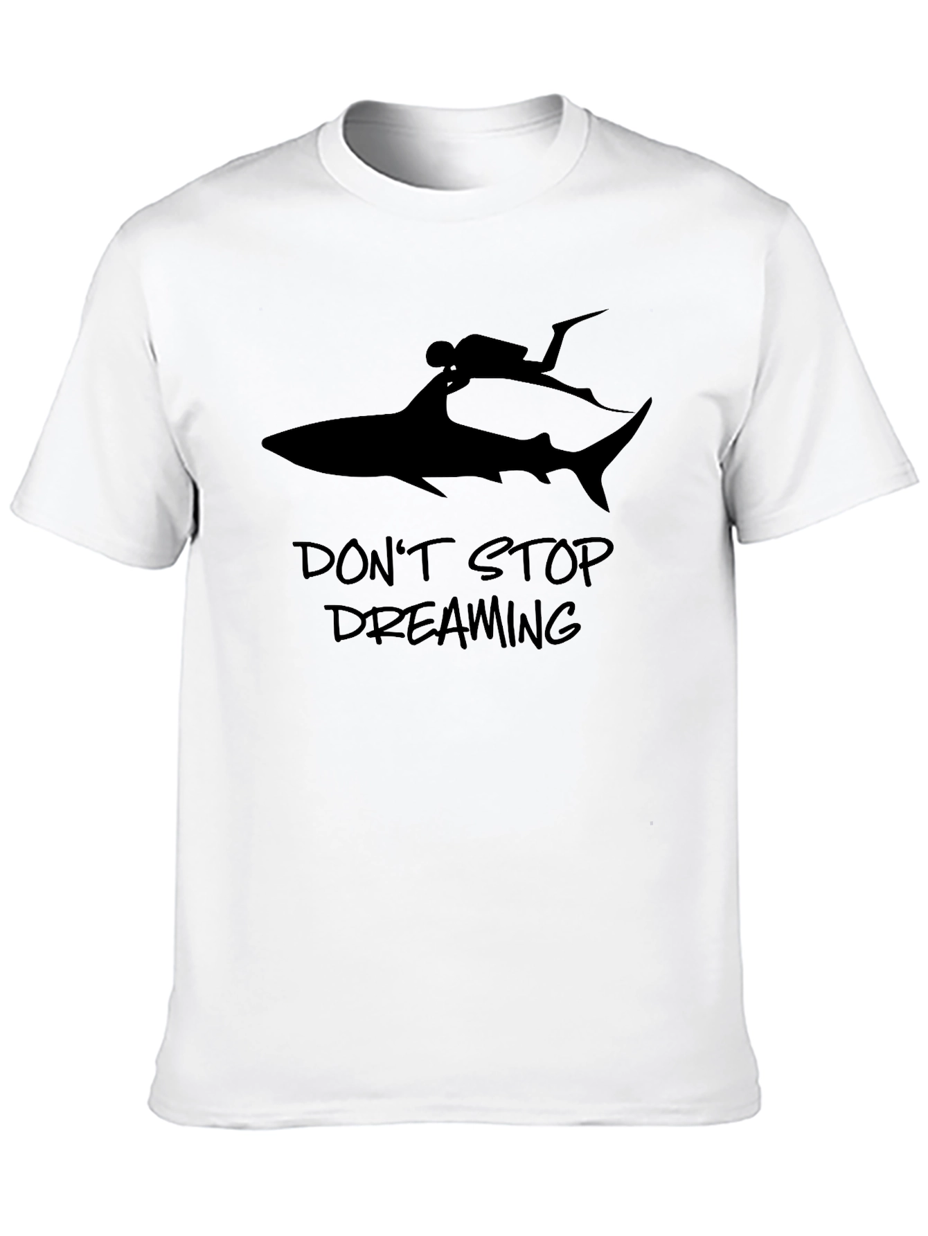 Shark Diver Graphic T-Shirt - Dont Stop Dreaming