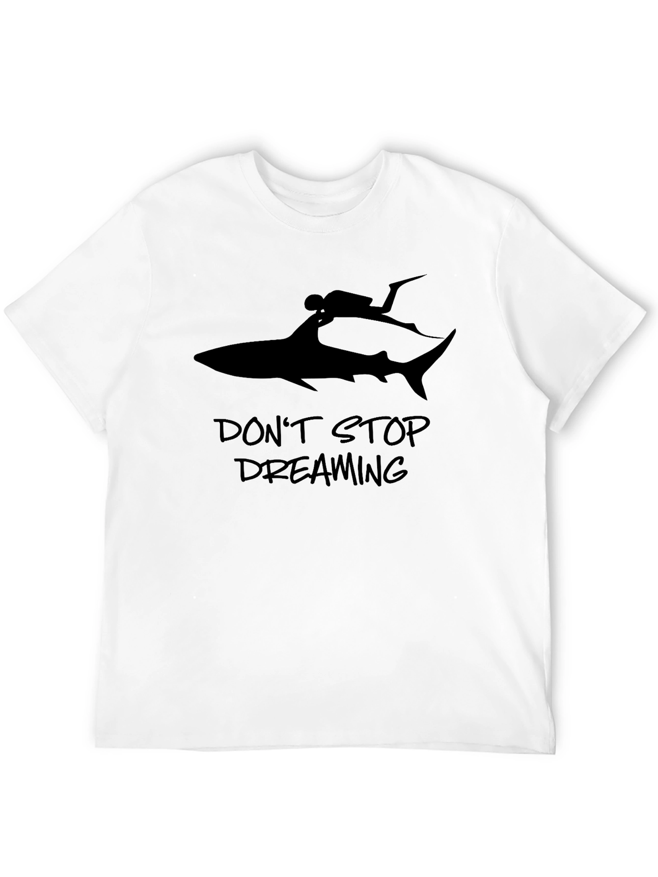 Shark Diver Graphic T-Shirt - Dont Stop Dreaming