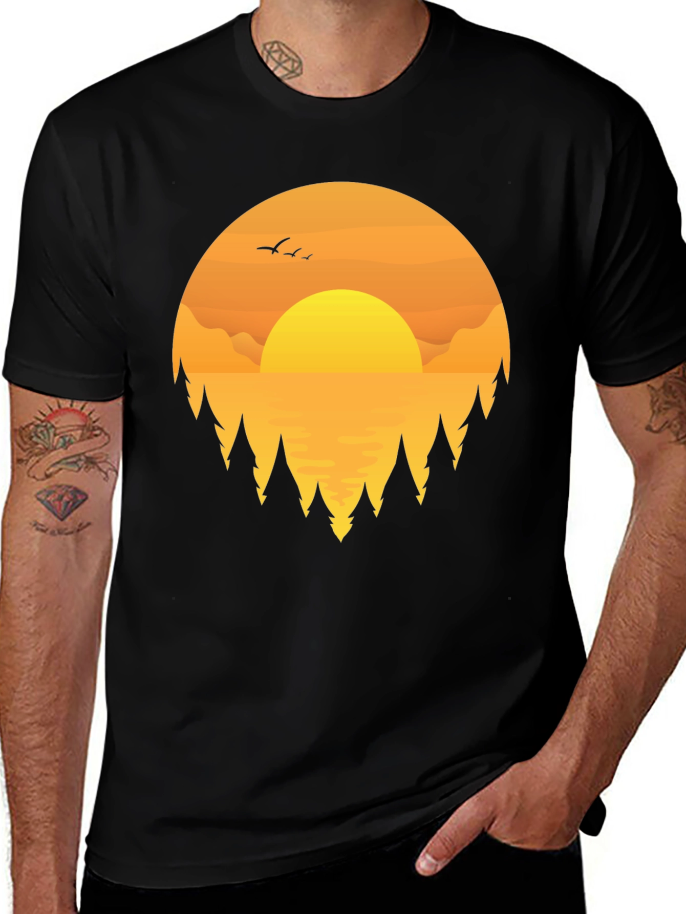 Sunset Graphic Tee | Nature Lovers T-Shirt