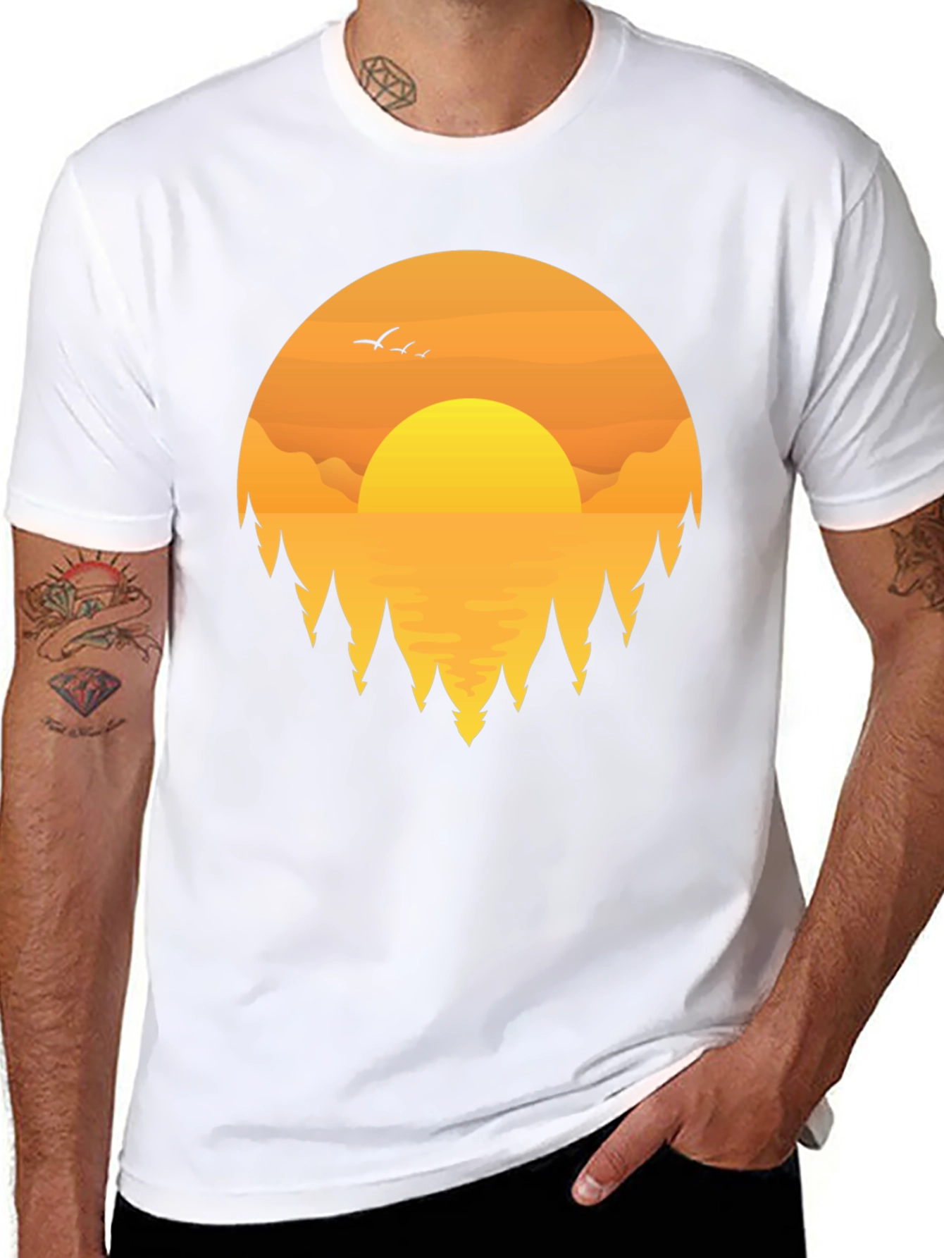 Sunset Graphic Tee | Nature Lovers T-Shirt