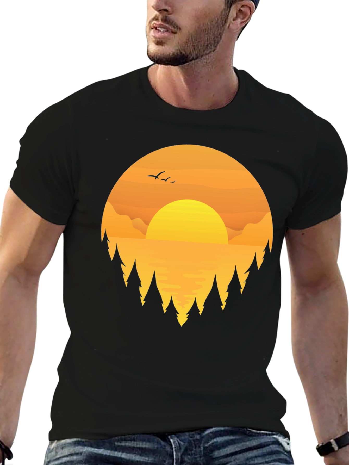 Sunset Graphic Tee | Nature Lovers T-Shirt