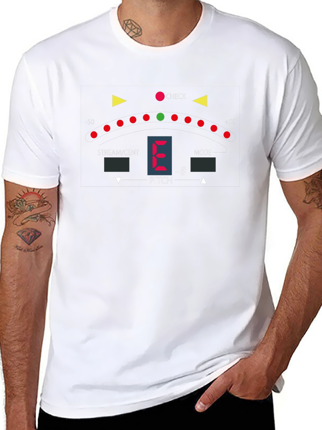 Guitar Tuner T-Shirt - Musicians Style