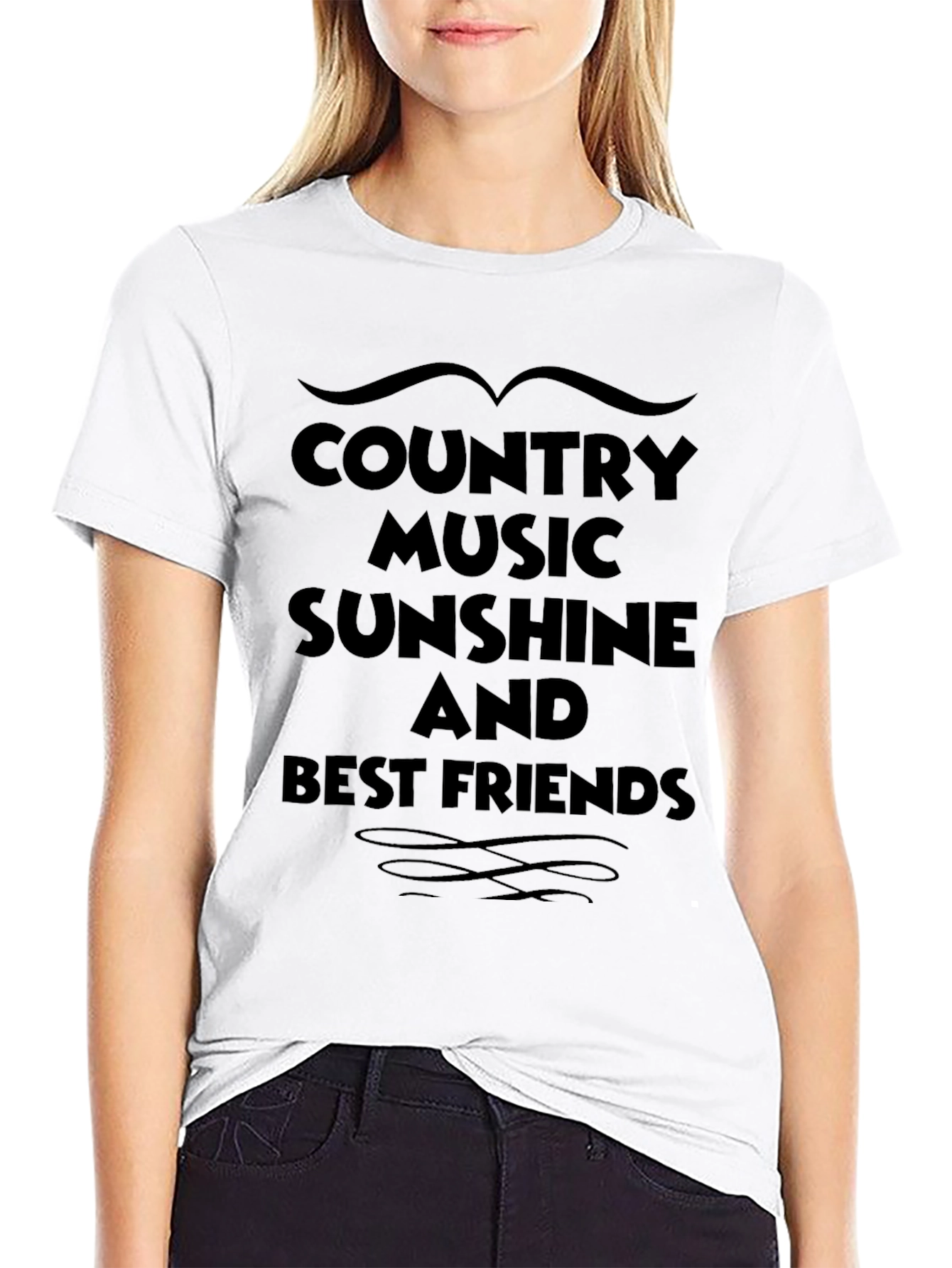 Country Music Sunshine & Best Friends Graphic Tee