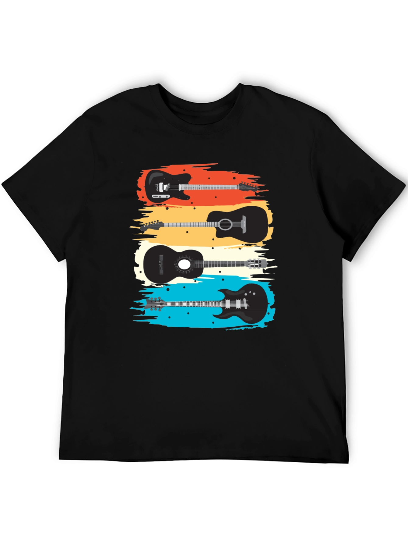 Guitar T-Shirt - Retro Music Tee