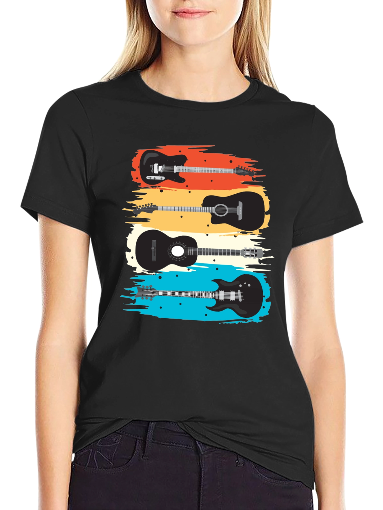 Guitar T-Shirt - Retro Music Tee