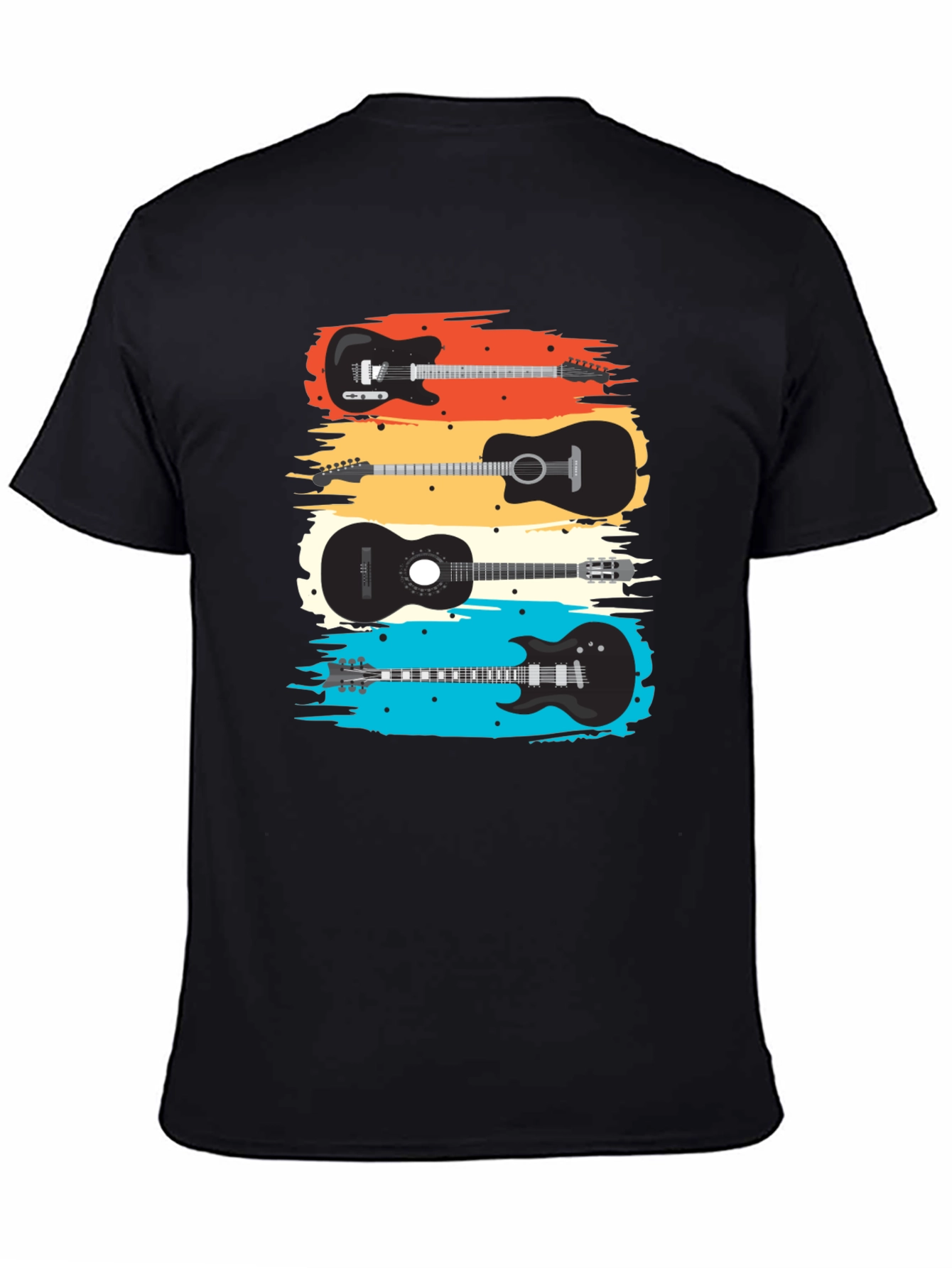 Guitar T-Shirt - Retro Music Tee
