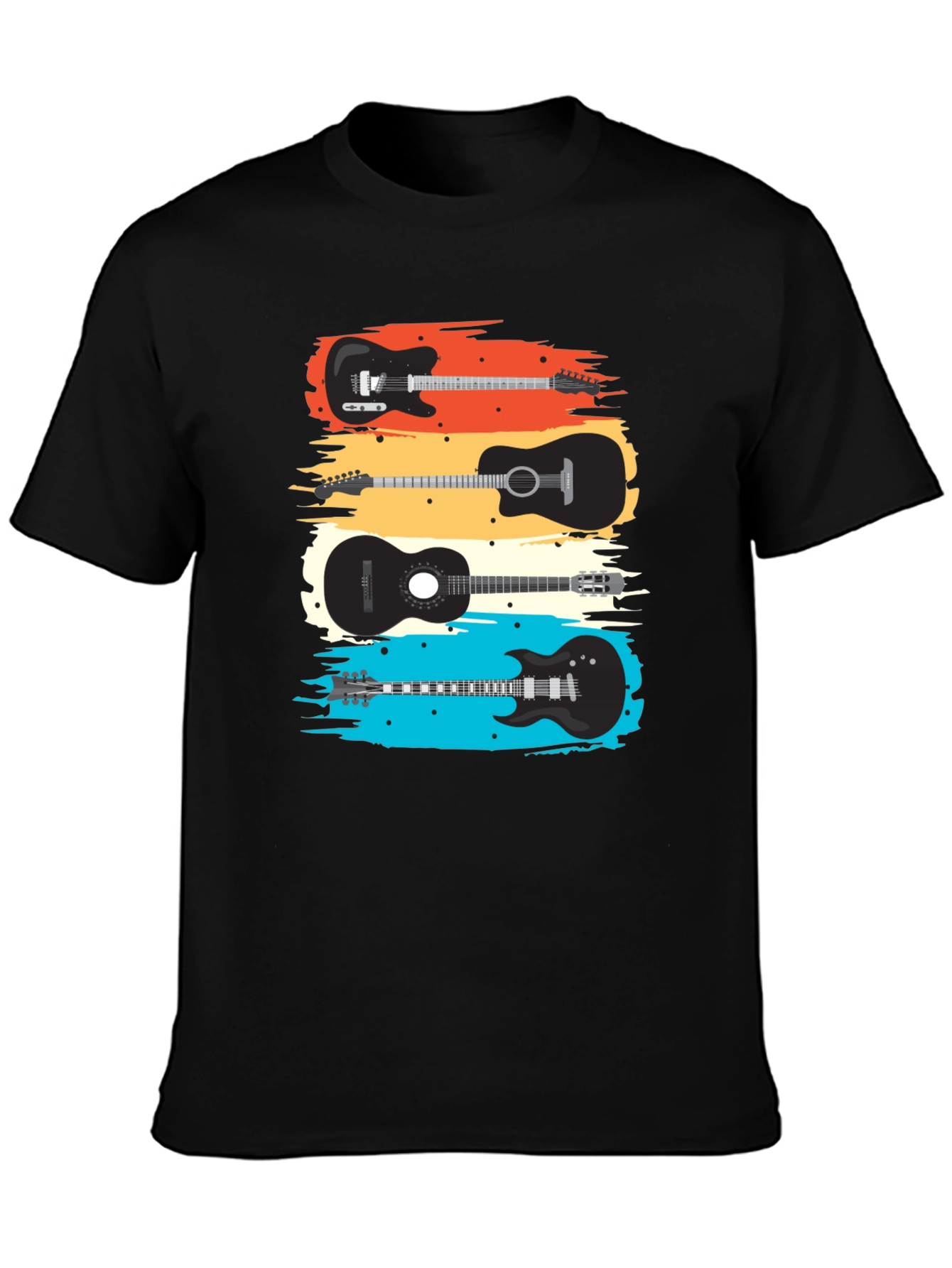 Guitar T-Shirt - Retro Music Tee