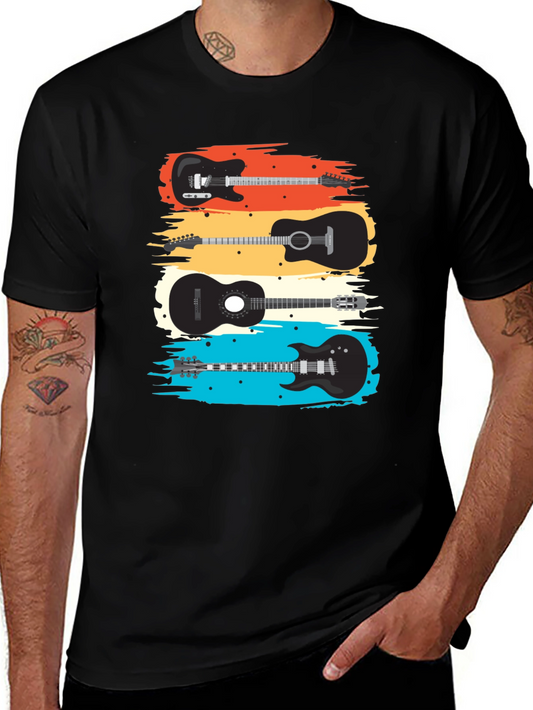 Guitar T-Shirt - Retro Music Tee