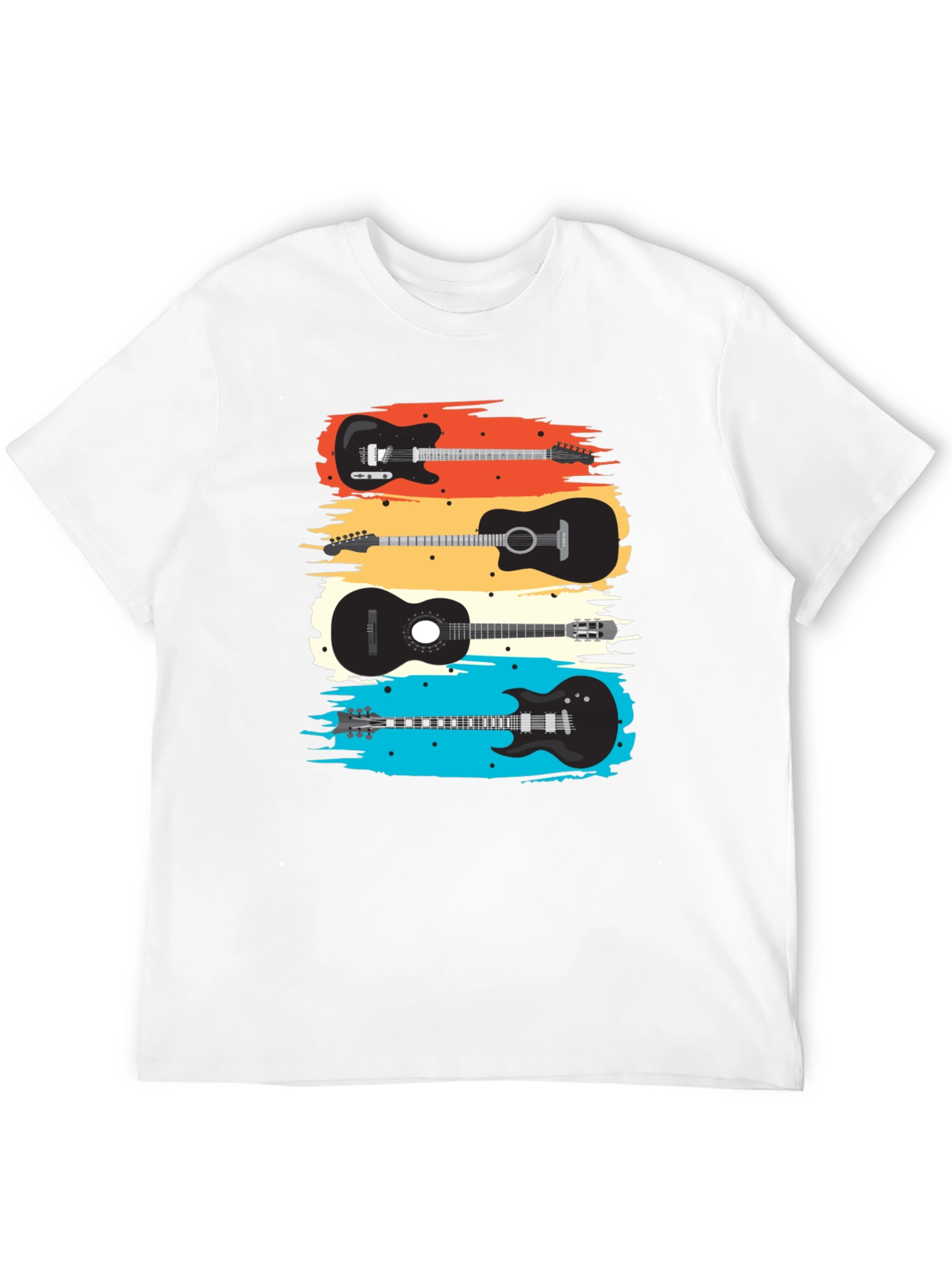 Guitar T-Shirt - Retro Music Tee