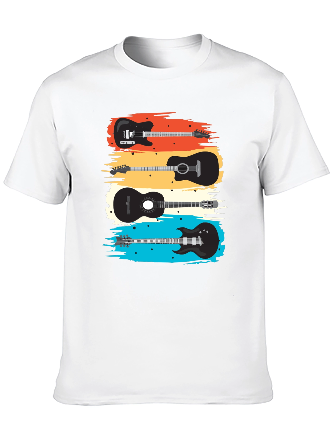 Guitar T-Shirt - Retro Music Tee