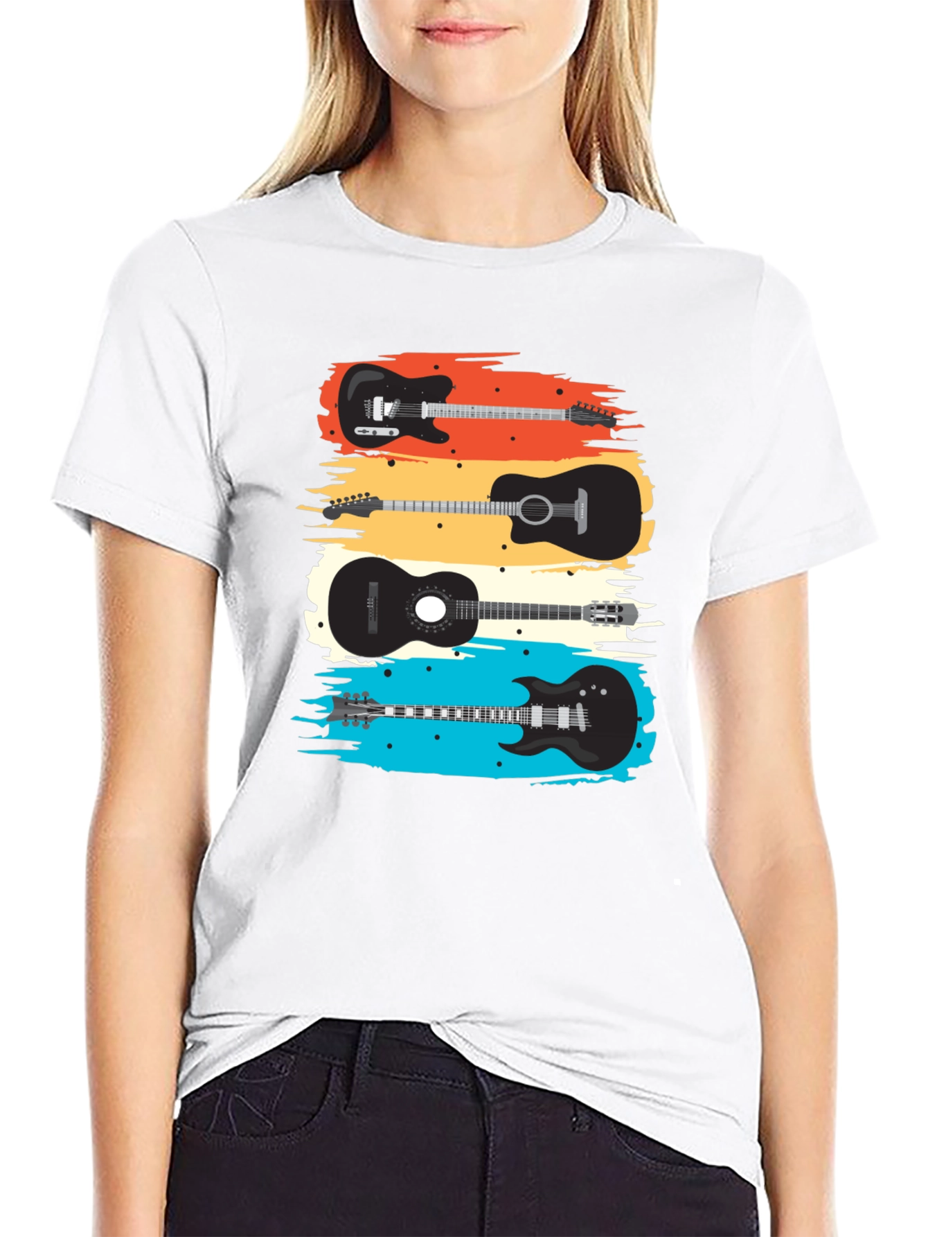 Guitar T-Shirt - Retro Music Tee