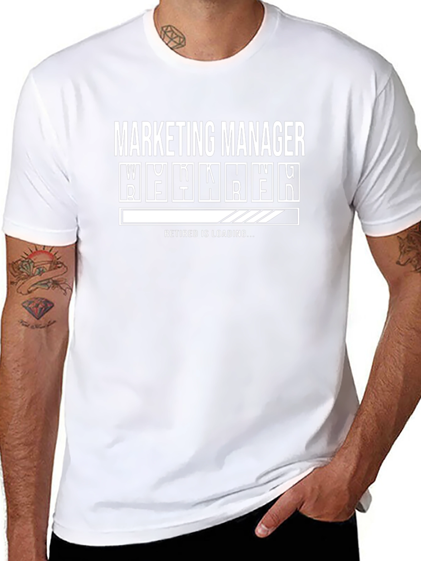 Marketing Manager Retirement Loading Funny T-Shirt