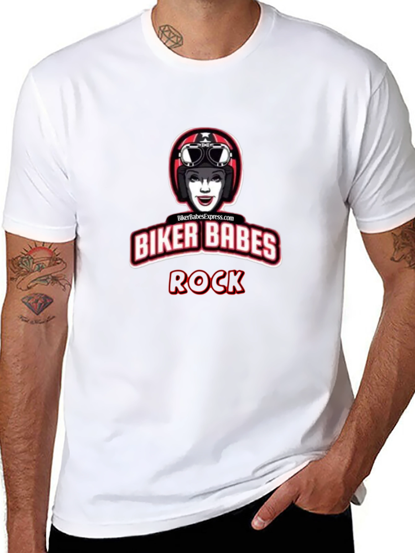 Biker Babes Rock Graphic Tee - Black