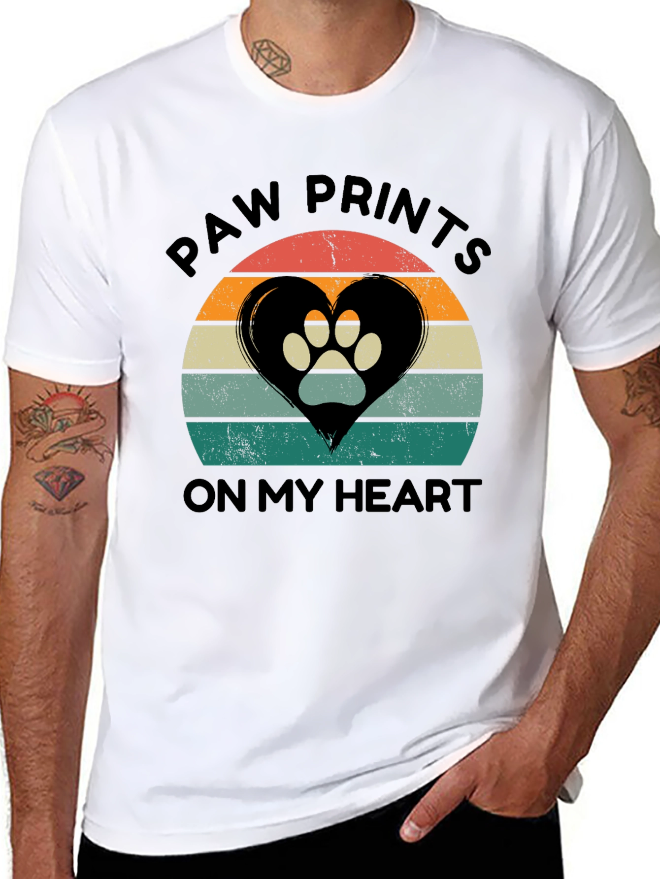 Paw Prints On My Heart T-Shirt