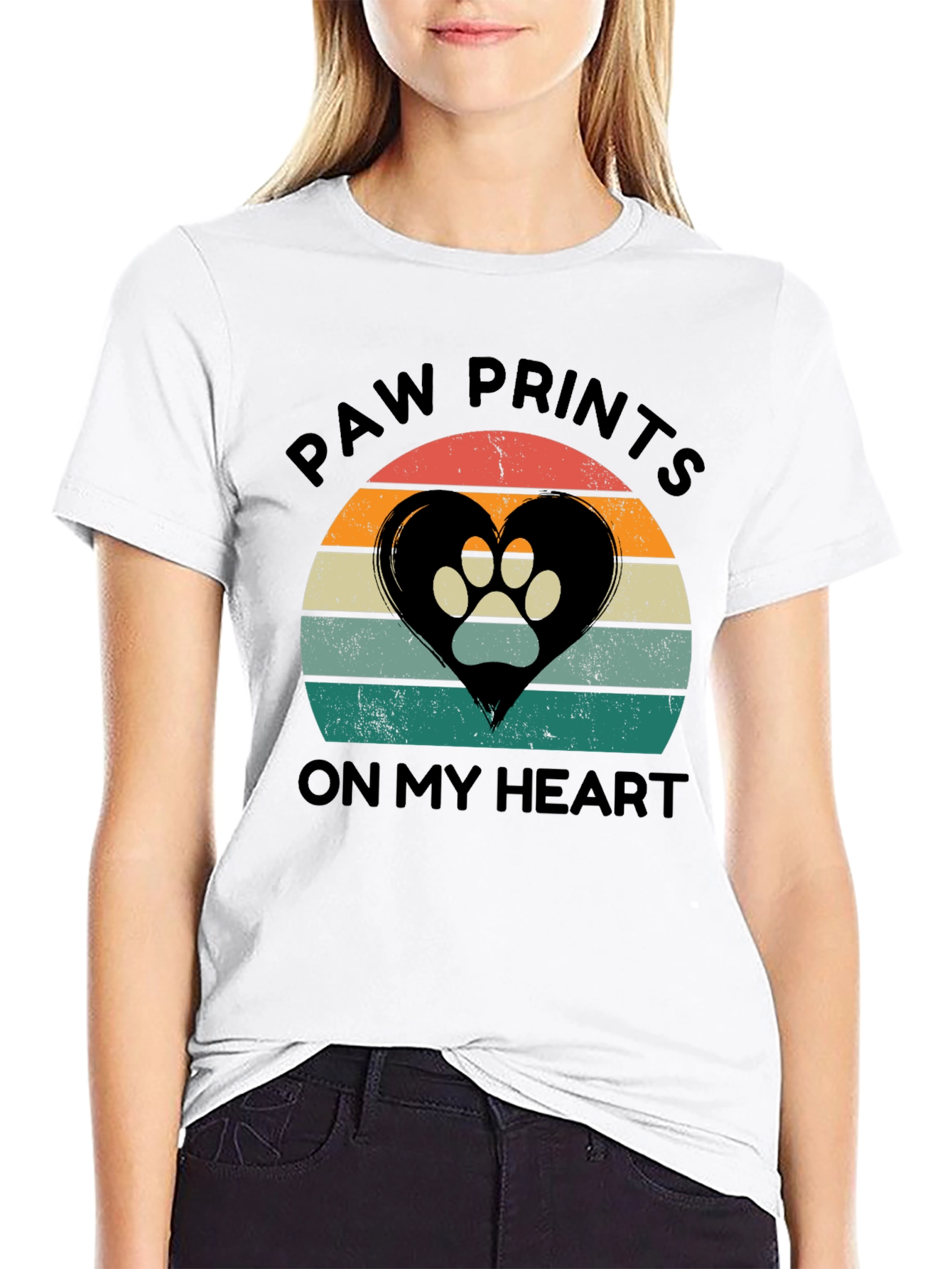 Paw Prints On My Heart T-Shirt