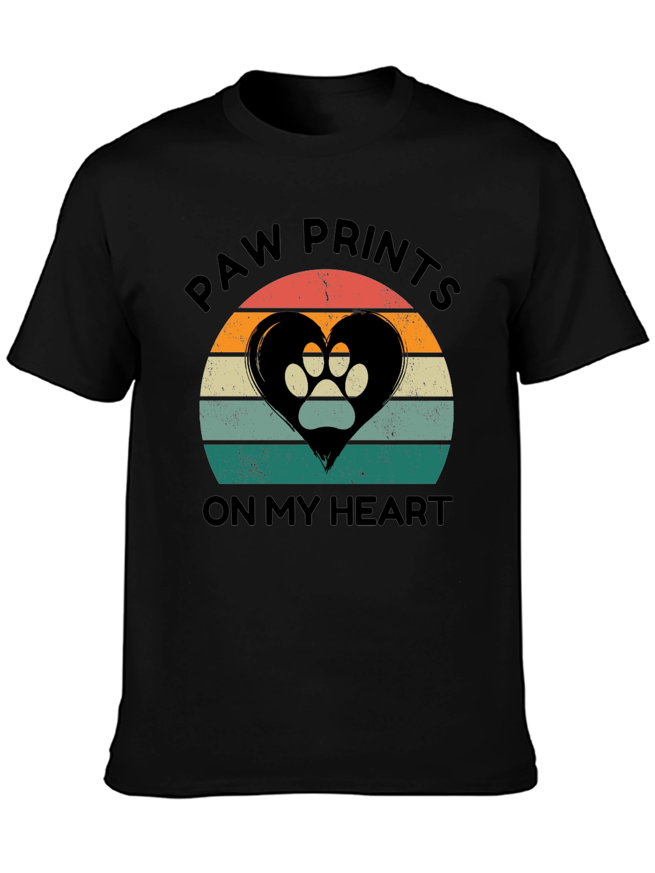 Paw Prints On My Heart T-Shirt