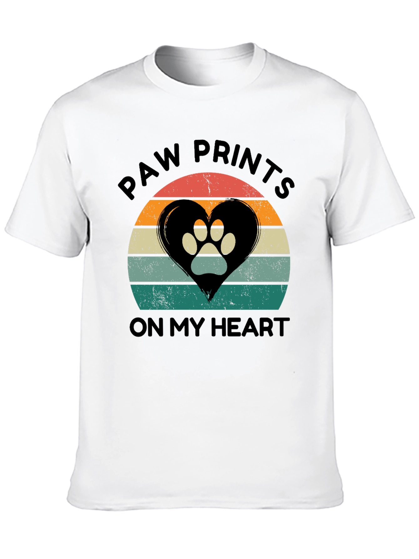 Paw Prints On My Heart T-Shirt