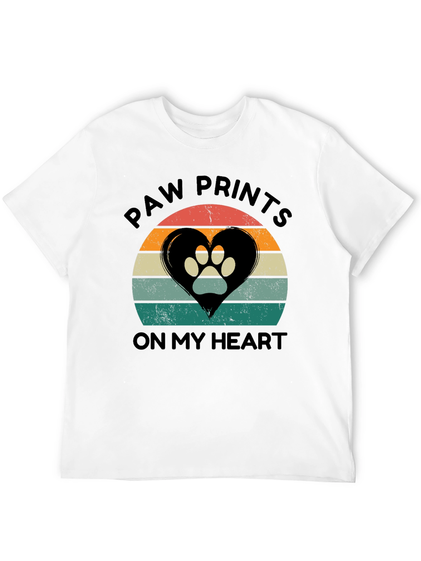 Paw Prints On My Heart T-Shirt