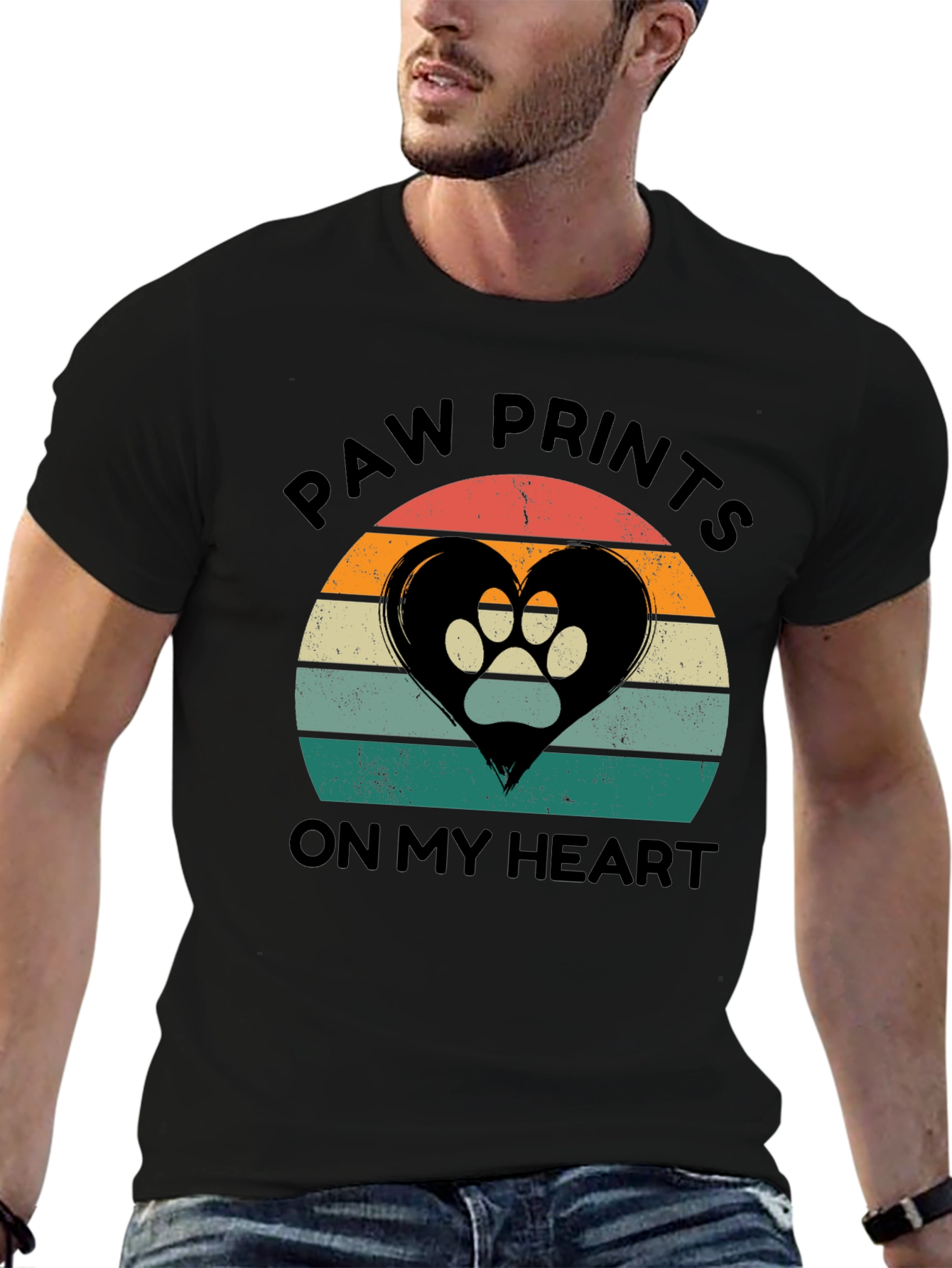 Paw Prints On My Heart T-Shirt