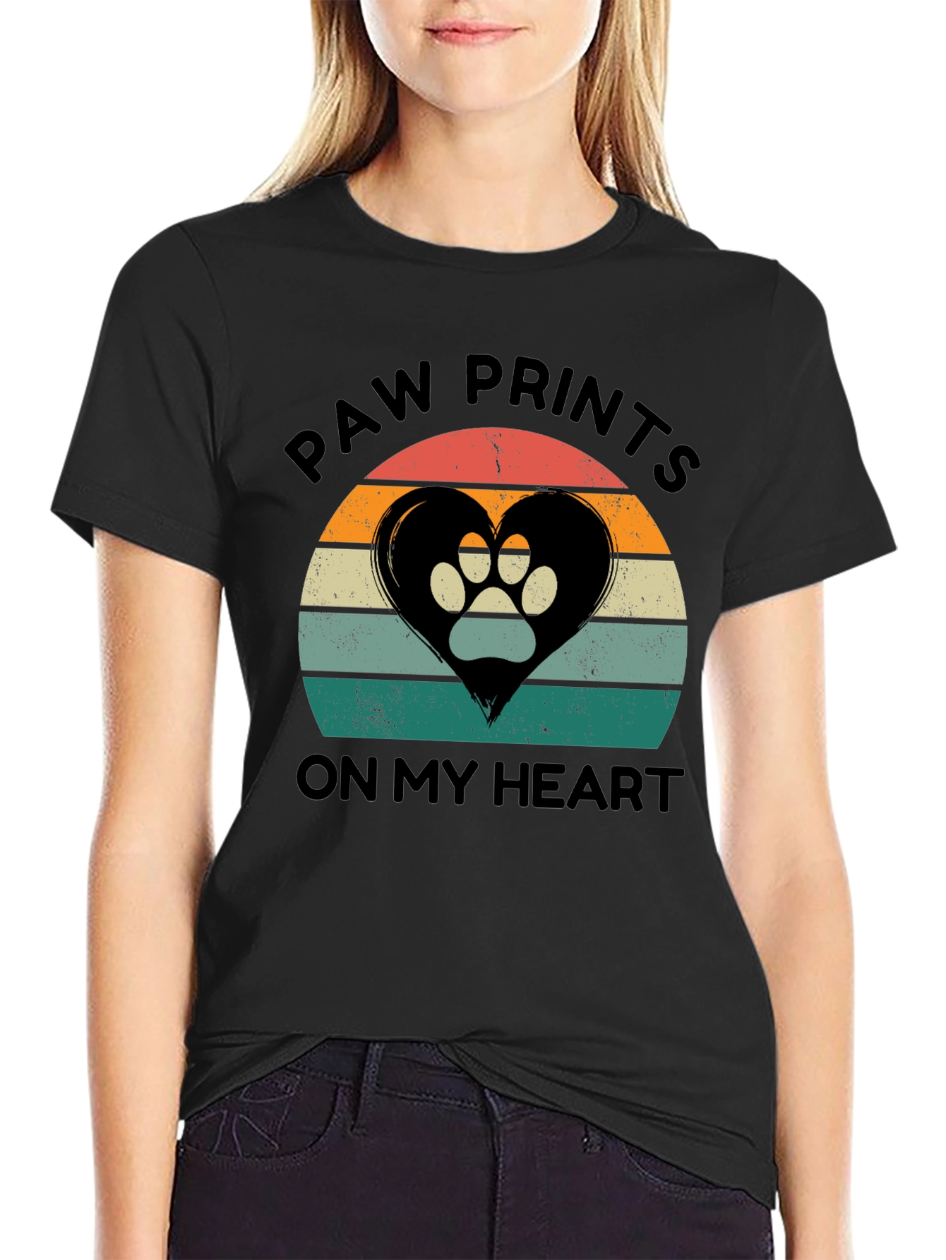 Paw Prints On My Heart T-Shirt