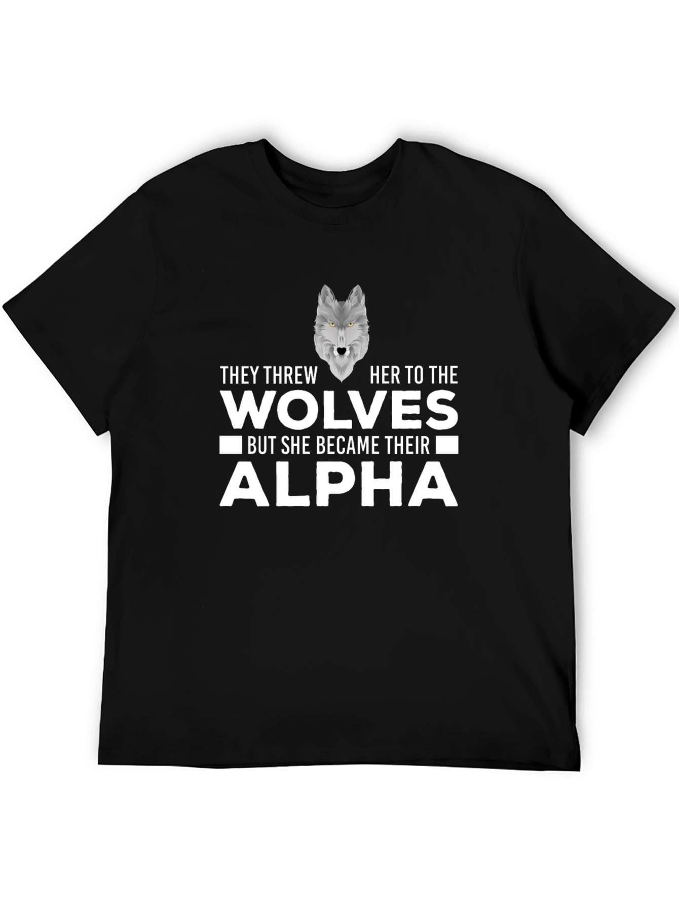 Wolf Alpha Graphic Tee - Statement T-Shirt