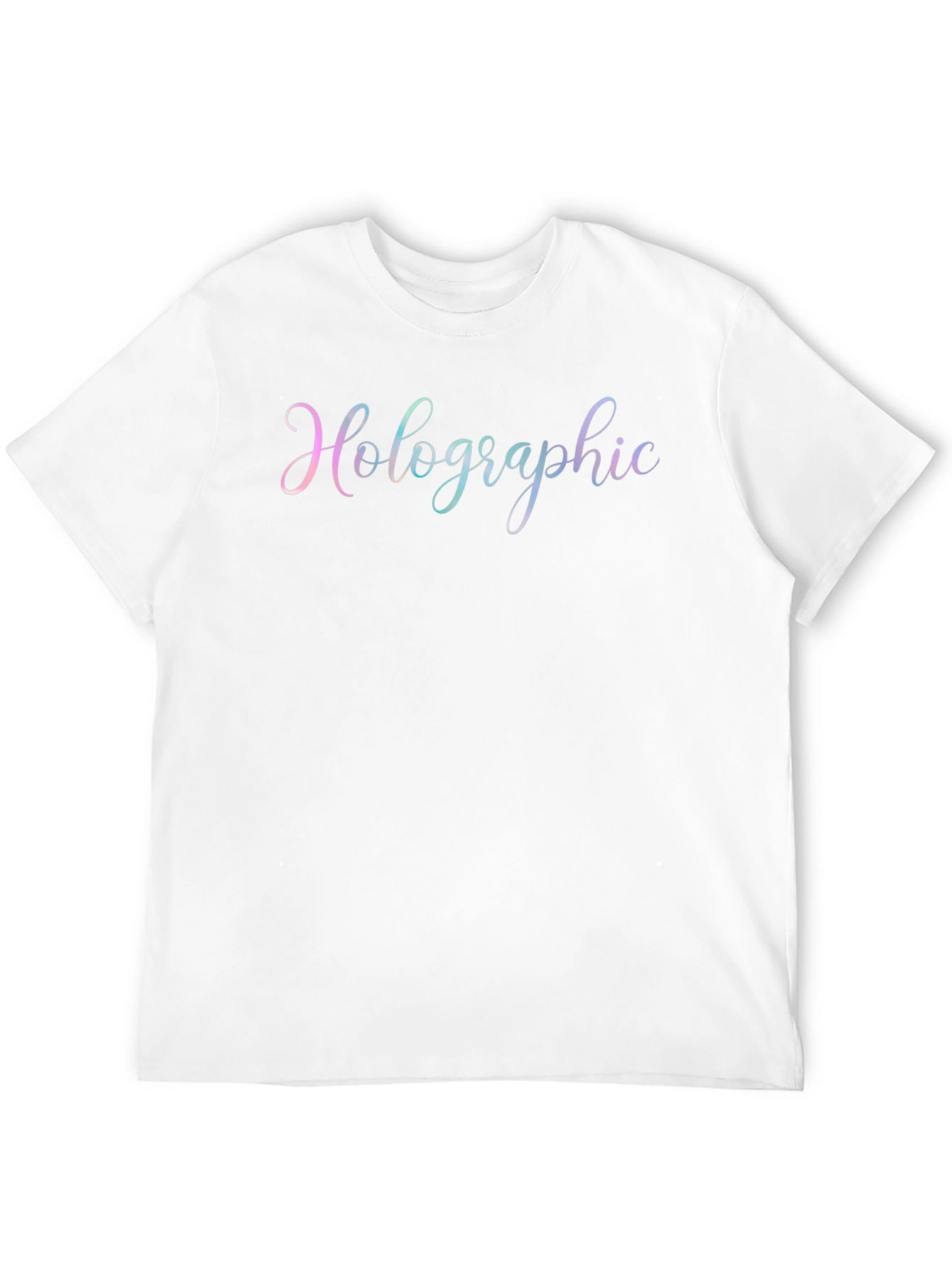 Holographic Script Black T-Shirt