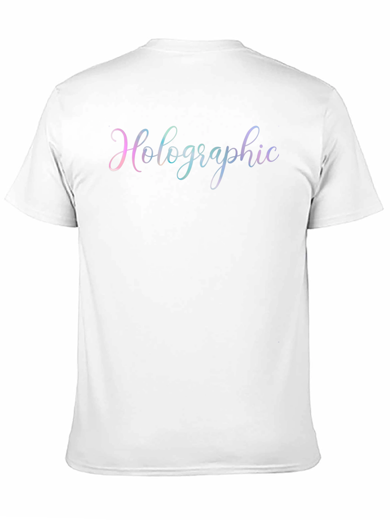 Holographic Script Black T-Shirt